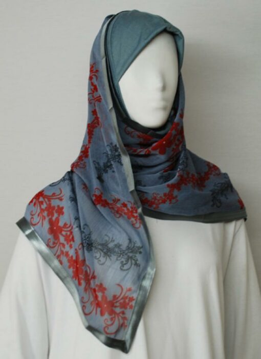 Kuwaiti Style Printed Shayla Wrap  hi1723