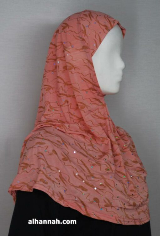 Sparkle Ribbon Print Al Amirah Hijab hi1799