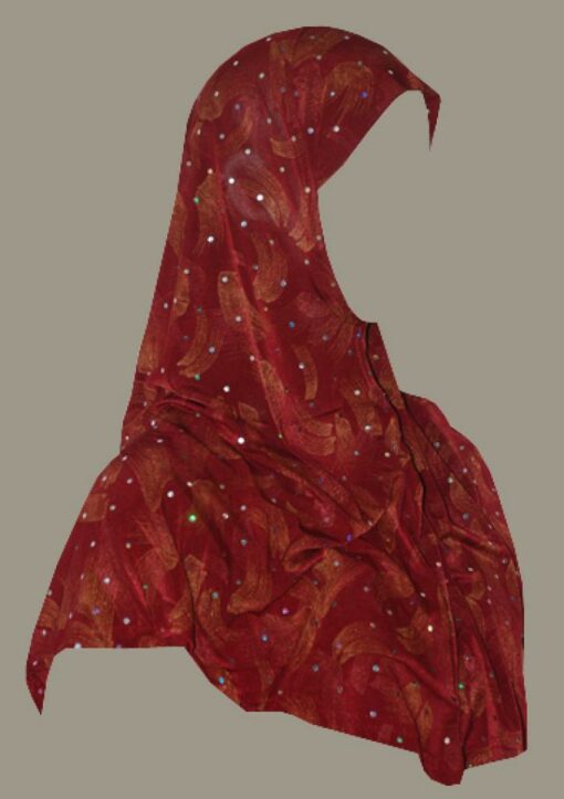 Sparkle Brushstroke Print Al Amirah Hijab  hi1803