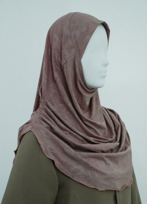 Solid Color Ruched Al Amirah Hijab  hi1813