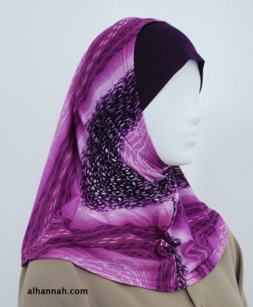Multitone Stripe Al Amirah Hijab  hi1823
