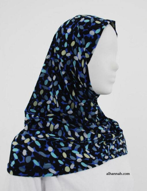 Contrasting Ellipse Print Al Amirah Hijab hi1848