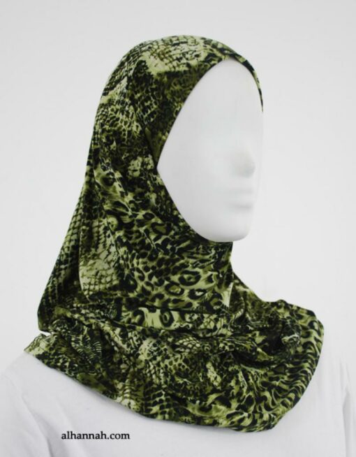 Printed  Lycra Al Amirah Hijab hi1857