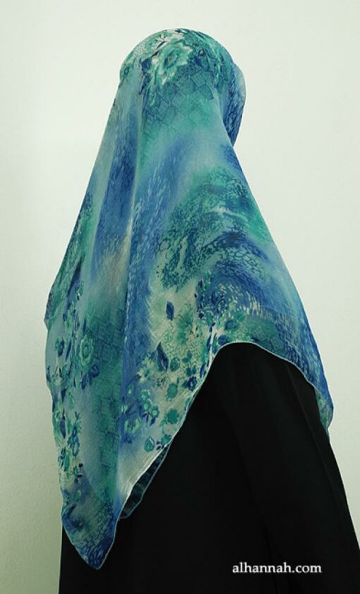 Multicolor Printed Turkish Georgette Hijab hi1885
