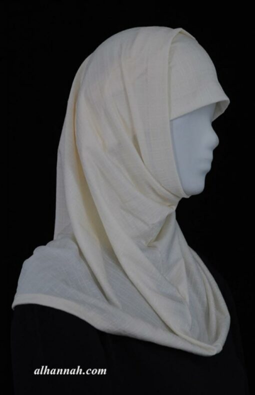Two Piece Jacquard Al Amirah Hijab hi1931