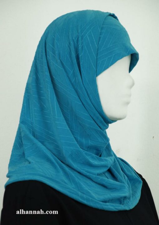 Two Piece Jacquard Al Amirah Hijab hi1935