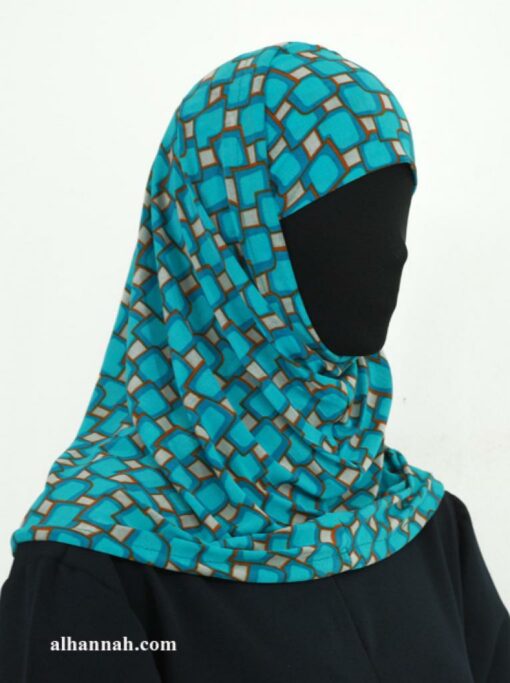 Two Piece Printed Al Amirah Hijab hi1943