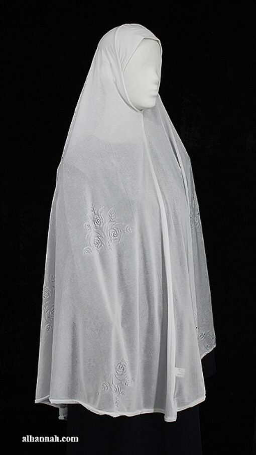 XXL Beaded and Embroidered Al Amirah Hijab hi1955