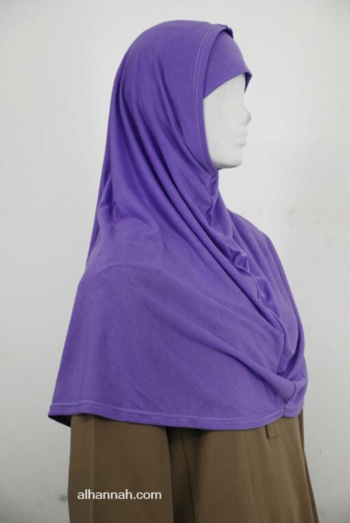 Two Piece Solid Color Al Amirah Hijab hi1997