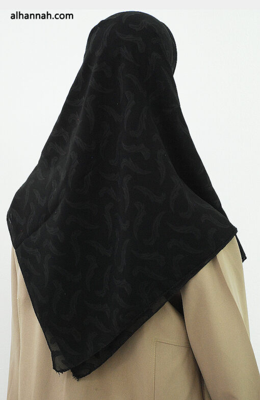 Solid Color Jacquard Hijab hi2014