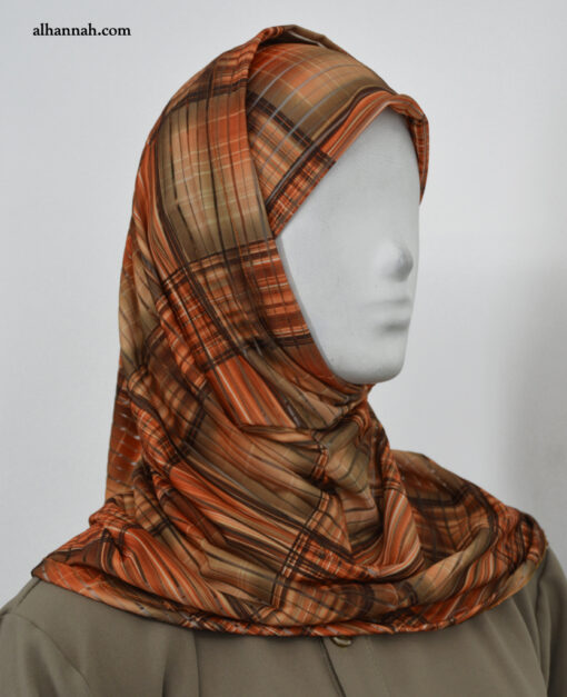 AlAmirah Plaid Print Hijab hi2043