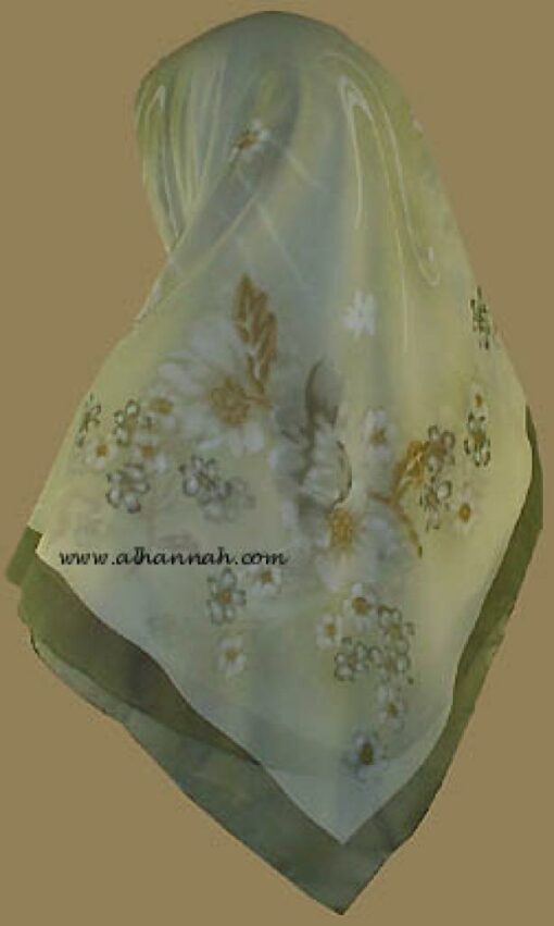 Middle Eastern Floral Hijab   hi805