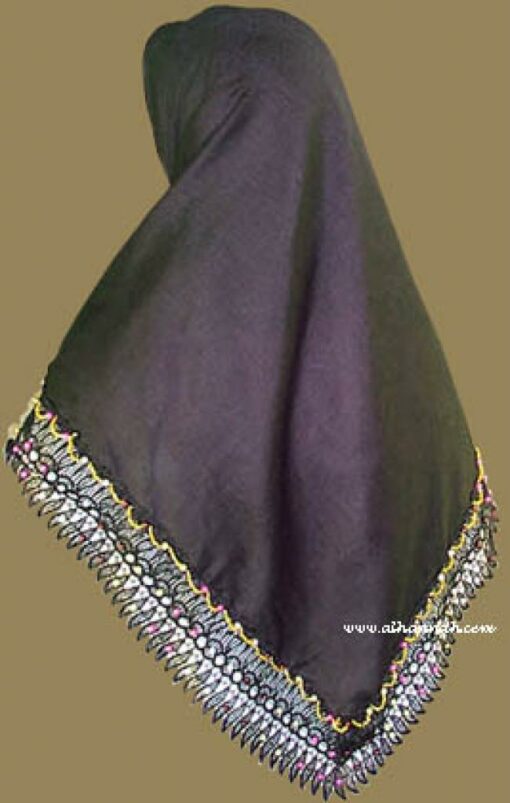 Beaded Triangle Hijab hi819