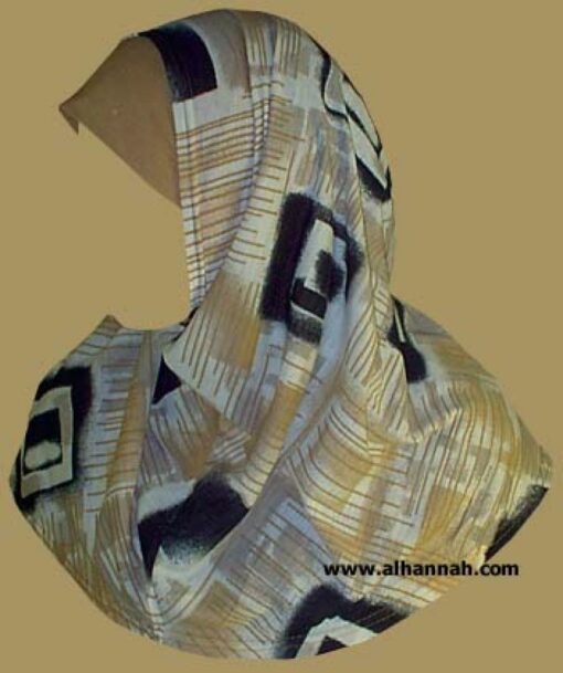 Printed Plain Edge Al Amira 2 piece hijab  hi880