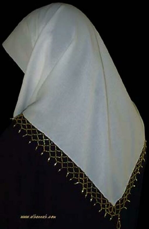 Beaded Triangle Hijab hi924
