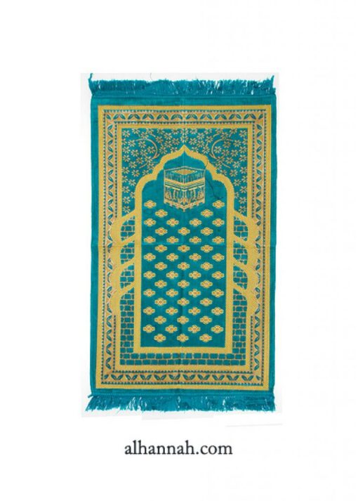 Embroidered Kaaba Pattern Prayer Rug ii1004