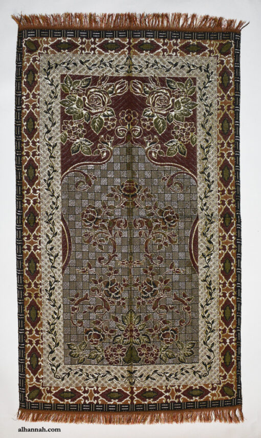 Metallic Threaded Turkish Prayer Mat ii1060