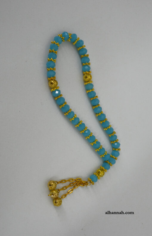 Premium Turquoise Tone 33 Bead Prayer Beads Set ii1078
