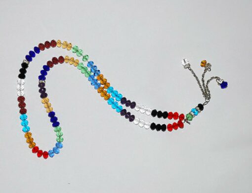 Cut Multicolor Crystal 99 Bead Tasbih Prayer Beads  ii903