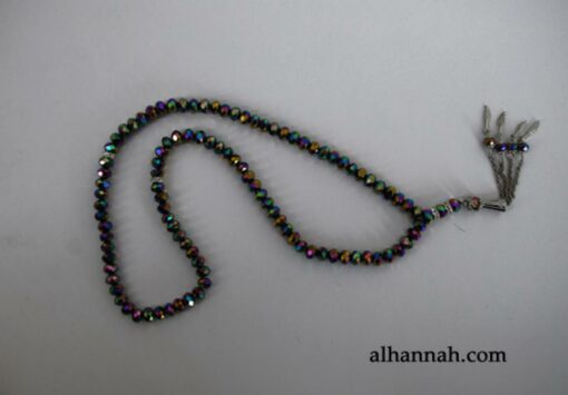 Premium Metallic Cut-Crystal Prayer Beads ii976
