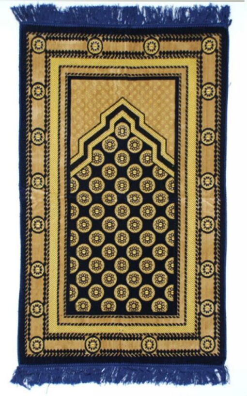 Embroidered Geometric Pattern Woven Turkish Prayer Rug  ii979