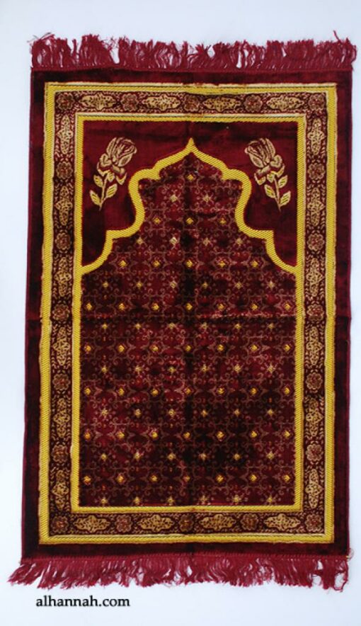Embroidered Pattern Prayer Rug ii993