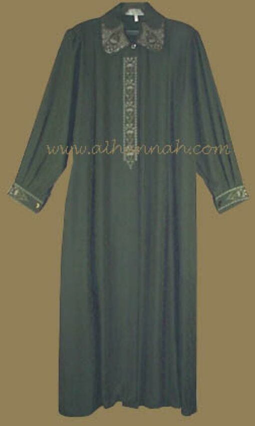 Premium Embroidered Jordanian Plus Size Jilbab   ji418