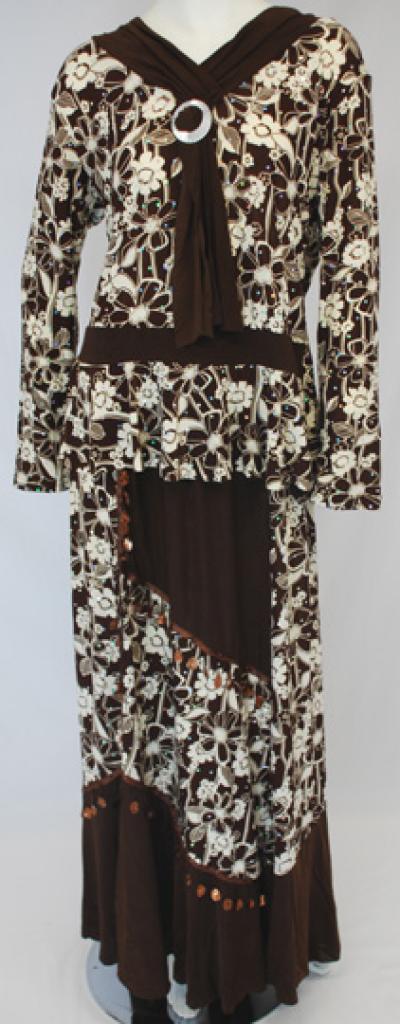 Islamic Clothing - Petite Floral Skirt Set ji636