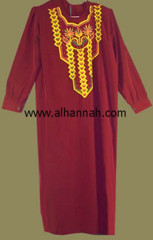 Embroidered Bedouin Style Thobe  jo407