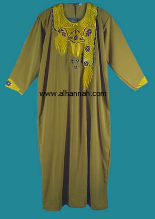 Embroidered Bedouin Style Thobe  jo409
