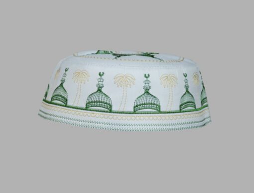 Men's Solid Kufi with Embroidery  me544