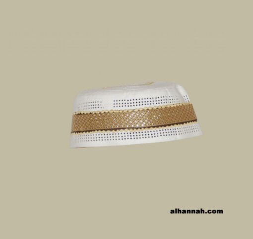 Men's Solid Kufi with Embroidery  me572