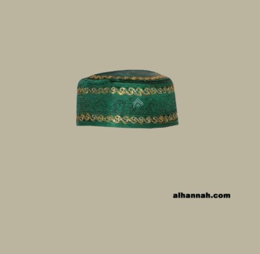 Men's Solid Kufi with Embroidery me574