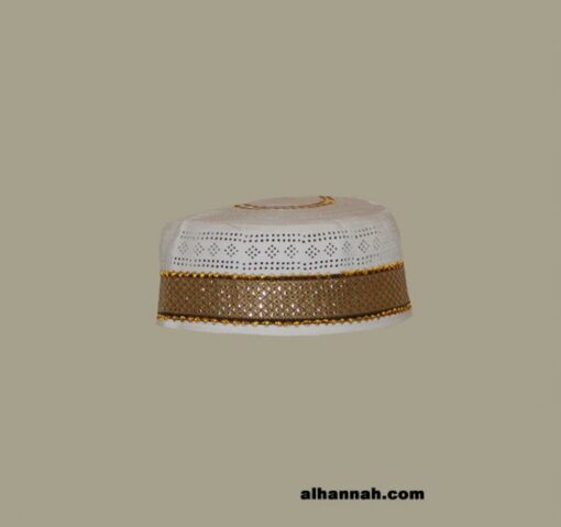 Men's Solid Kufi with Embroidery  me575