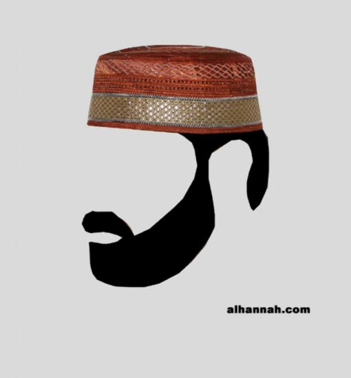 Men's Solid Kufi with Embroidery me577