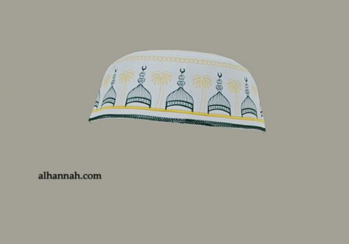 Men's Solid Kufi with Embroidery  me582