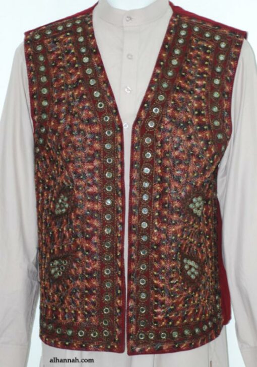Men's Embroidered Vest  me586