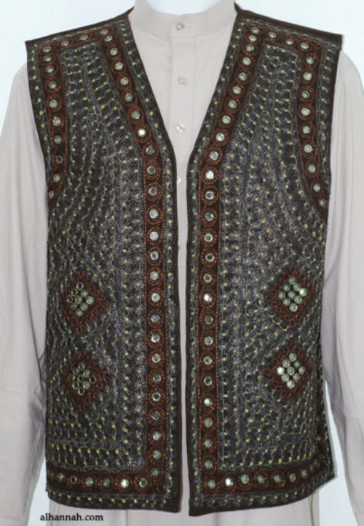 Men's Embroidered Vest  me587