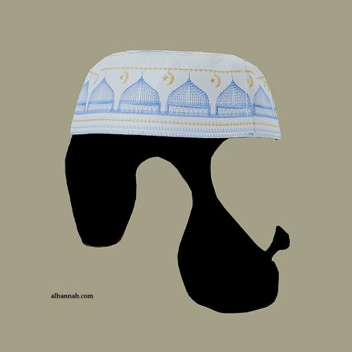 Men's Solid Kufi with Embroidery  me589