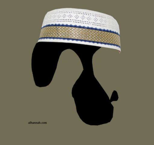 Men's Solid Kufi with Embroidery  me590