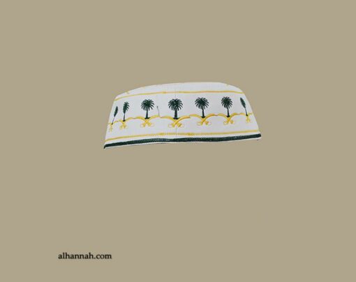 Men's Solid Kufi with Embroidery me596
