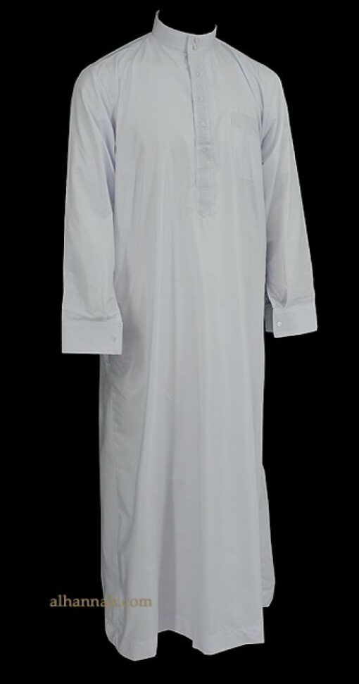 Deluxe Embroidered Mens Saudi Dishdasha me603