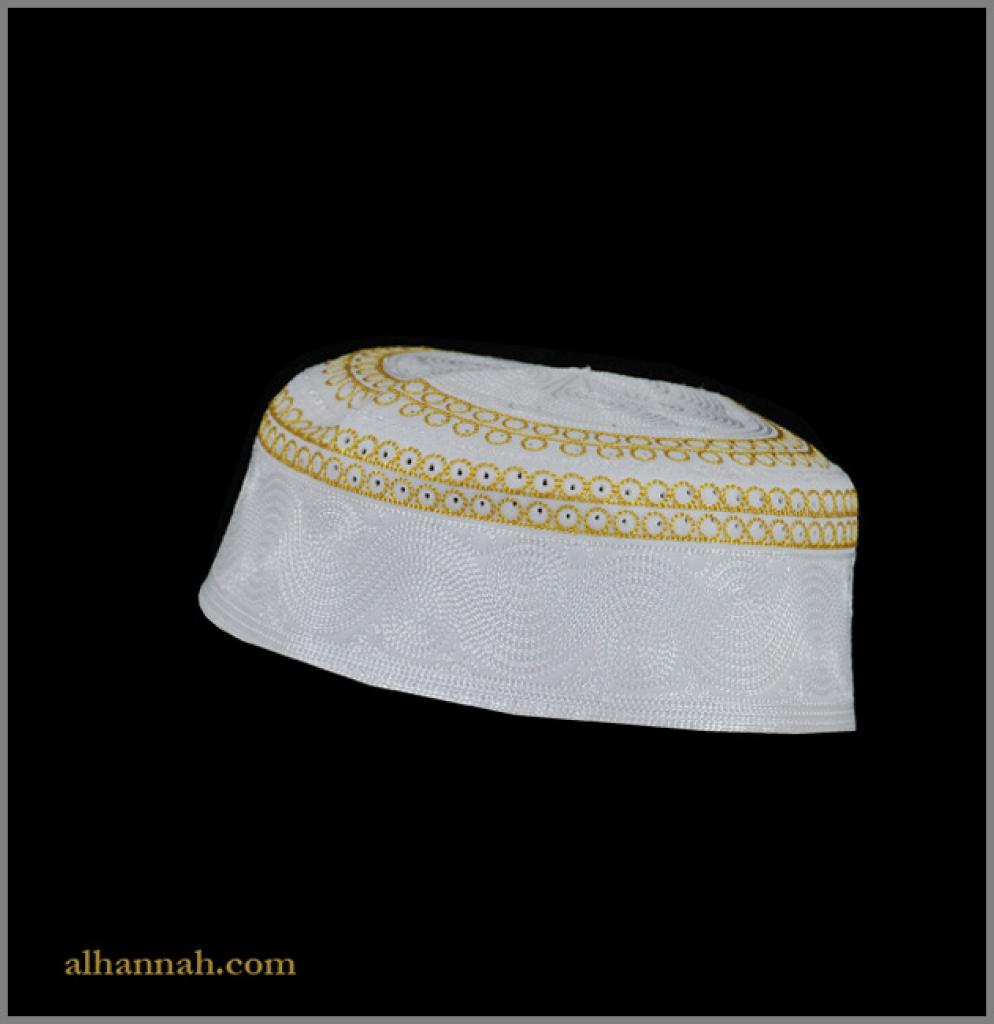 Men's Solid Kufi with Embroidery me656
