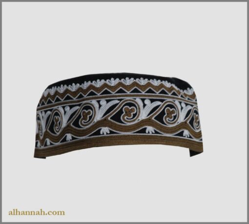 Men's Solid Kufi with Embroidery me659