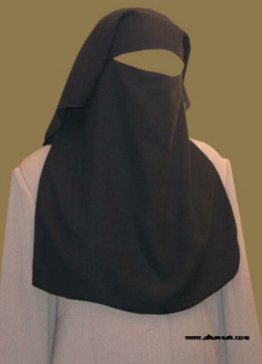 Double Layer Saudi Burqa with  Screen ni127