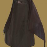 Traditional Saudi style triple layered burqa - with string ni133