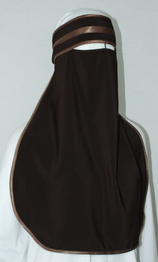 Satin Trimmed XL Burqa  ni150