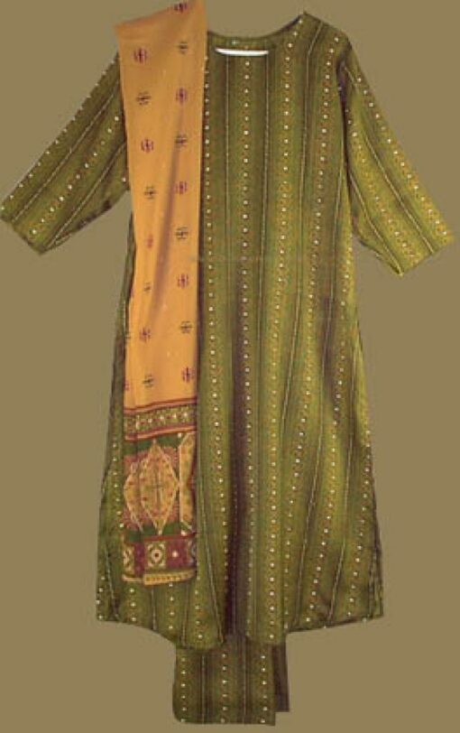 Traditional Paisley Stripe Salwar Kameez sk502
