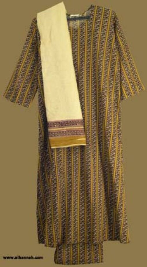 Traditional Striped Salwar Kameez   sk814