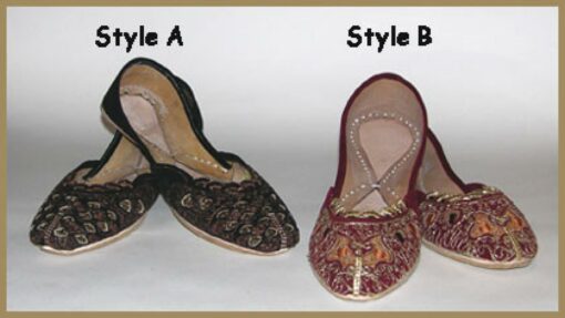 Embroidered Velvet Punjabi Shoes sk905